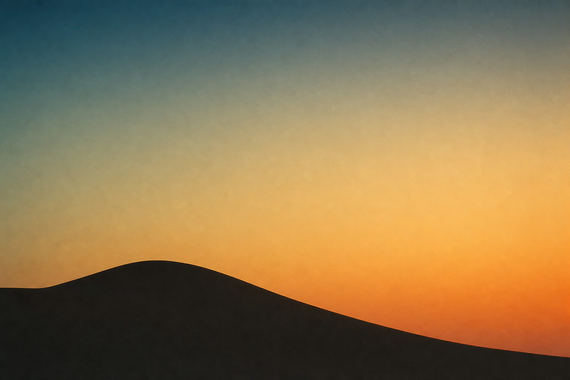 Abstract desert sunrise with a warm gradient sky over a dune silhouette, evoking the SideSpirit.com brand palette